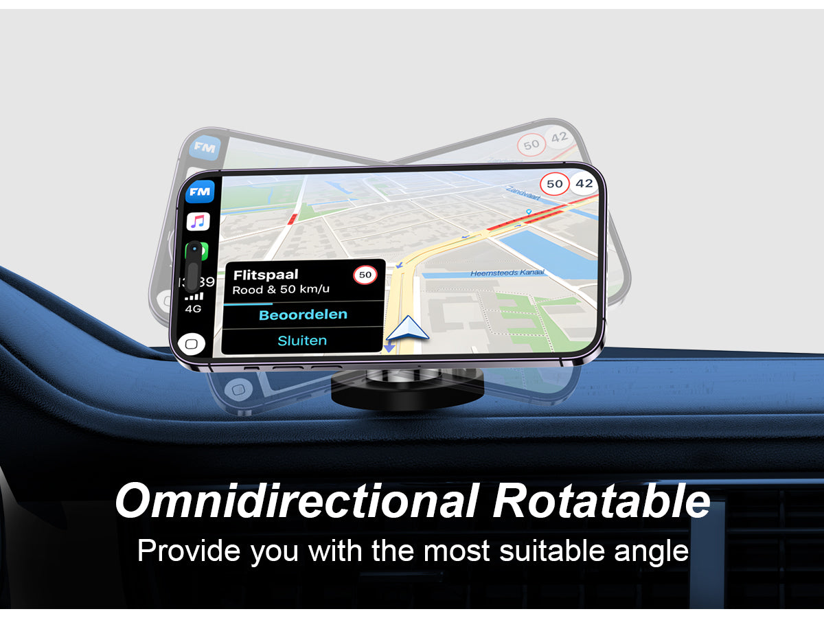 Cf1W Wireless Charging Popping Car Phone Holder