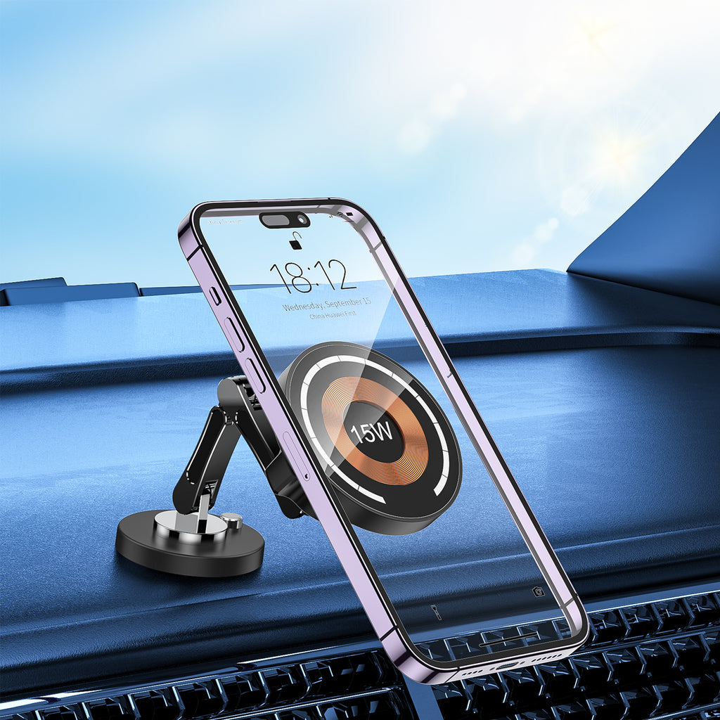 Cf1W Wireless Charging Popping Car Phone Holder