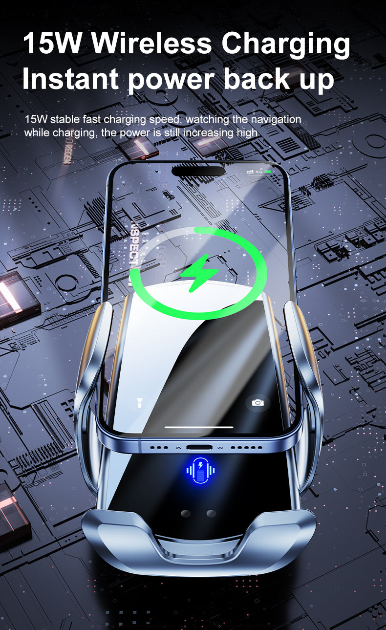 CJ6P Wireless Charging Car Phone Holder