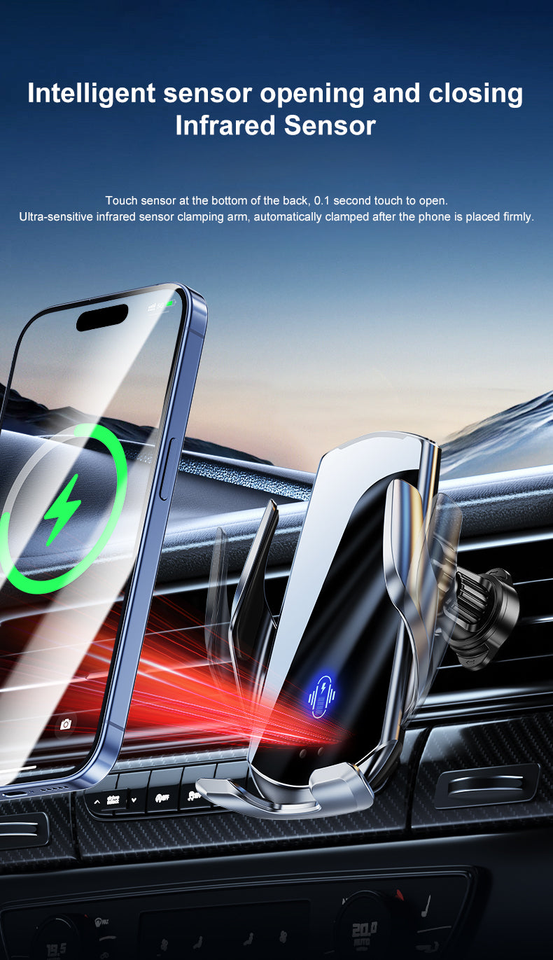CJ6P Wireless Charging Car Phone Holder
