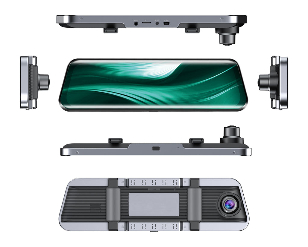 R2-A Lenovo 4K+1080P Mirror Dash Camera